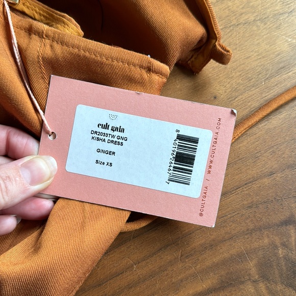 NEW Culta Gaia Kisha Dress / Midi Cutout Dress / Ginger XS - Picture 9 of 9